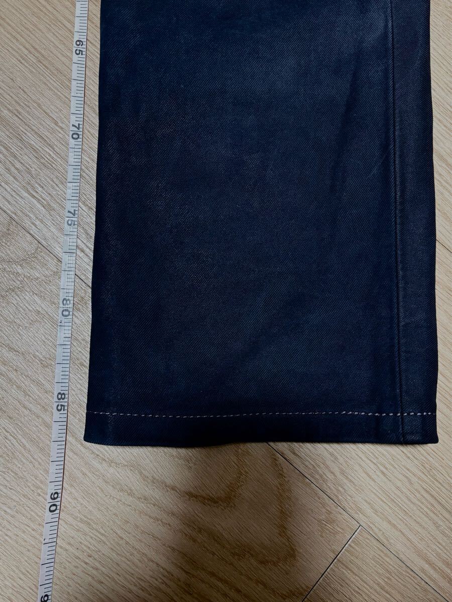 クシタニEX-1217Rエクスプローラーライドジーンズ32インチ牛革オールドブラックレザーパンツEXPLORER RIDE JEANS撥水ツーリングKUSHITANI_画像6