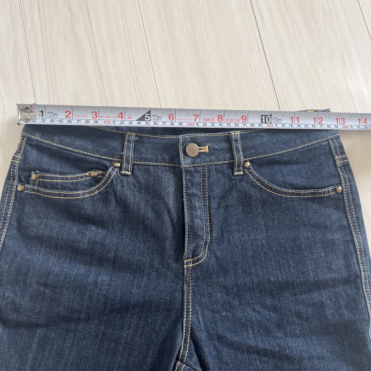 1円スタート LEONARD レオナール レディース古着 ジーンズ デニム デニムパンツ ブーツカット サイズ40_画像10