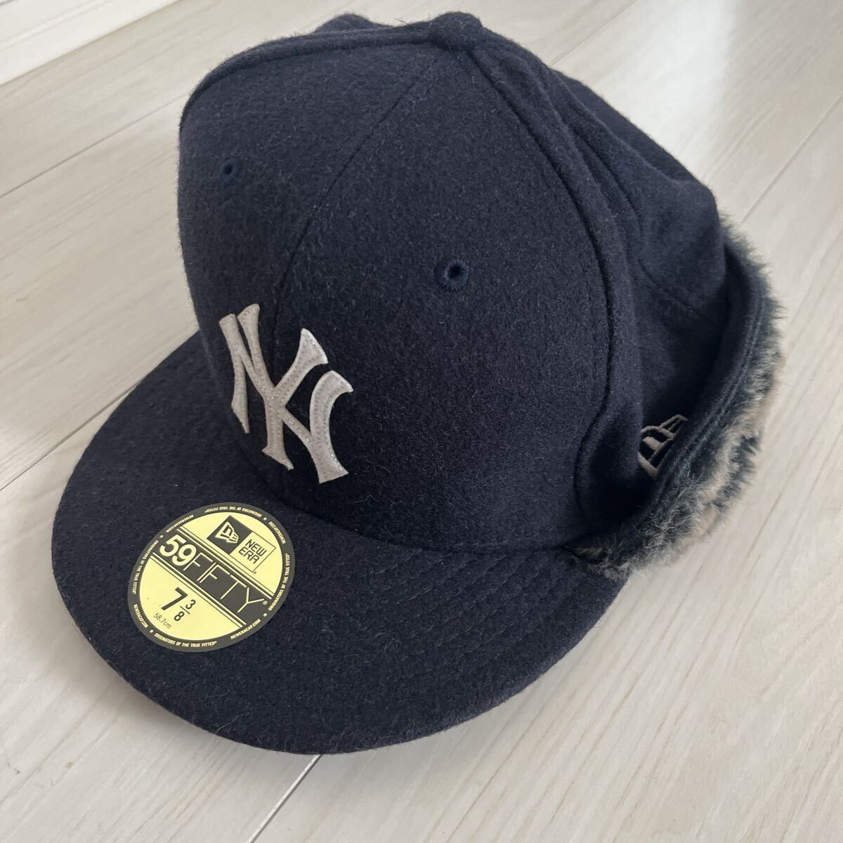 NEW ERA ニューエラ MLB New York Yankees ニューヨークヤンキース キャップ 59FIFTY 7 3/8 帽子 COOPERSTOWN クーパーズタウン メジャー _画像1