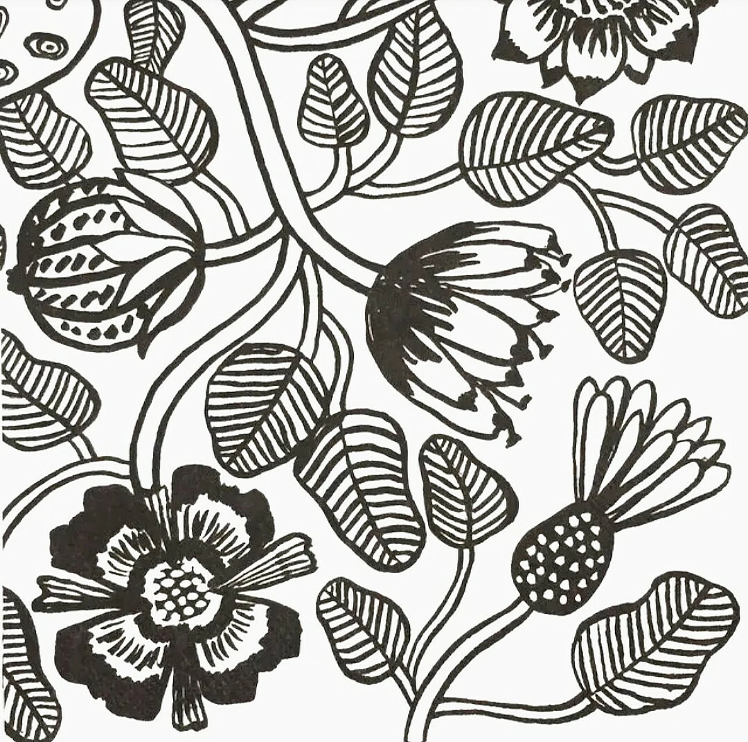 【即決】ペーパーナプキンバラ売り1枚から ランチサイズ【マリメッコ】TIARA ブラック _画像1