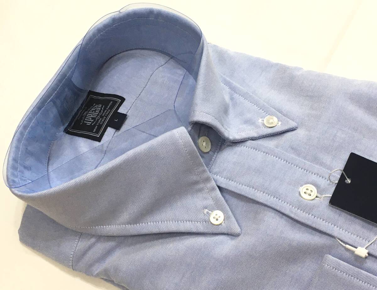 J.PRESS　長袖 オックスフォードボタンダウン　綿100　L　ブルー　ジェイプレス オンワード　定価14.300円_画像2