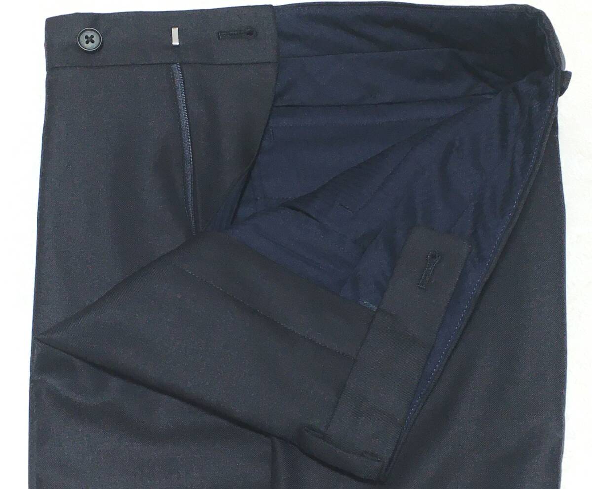 Aquascutum アクアスキュータム　ウールスラックス　79　ネイビー　定価27.500円_画像3