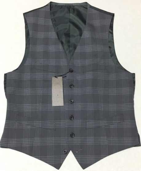 gotairiku 五大陸　DORMEUIL 抗菌・撥水　ベスト ジレ　L　グレー　オンワード　定価36.300円_画像1