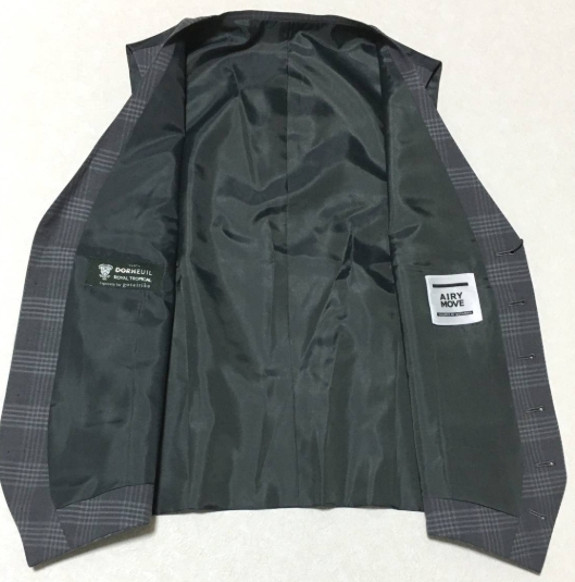 gotairiku 五大陸　DORMEUIL 抗菌・撥水　ベスト ジレ　L　グレー　オンワード　定価36.300円_画像3