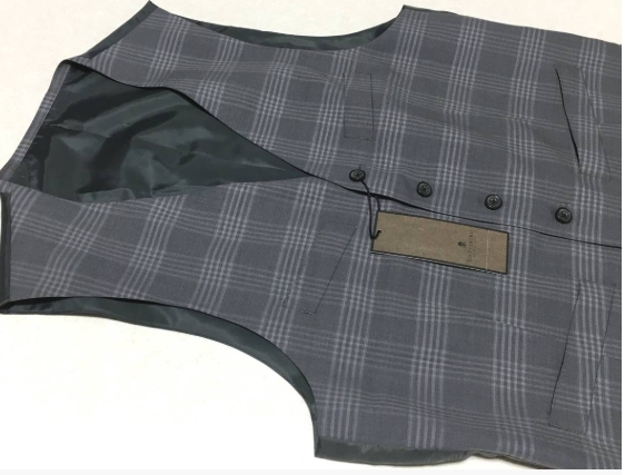 gotairiku 五大陸　DORMEUIL 抗菌・撥水　ベスト ジレ　L　グレー　オンワード　定価36.300円_画像2