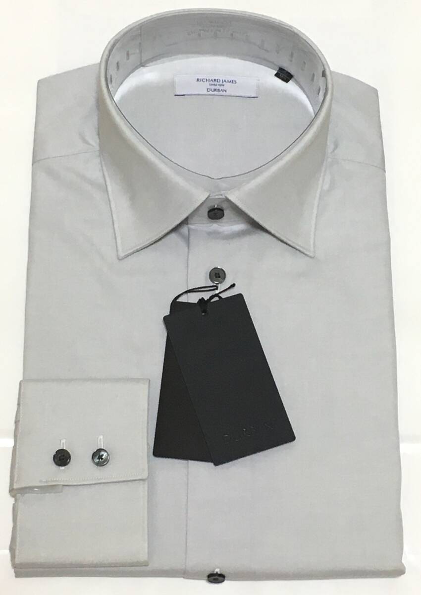D'URBAN ダーバン　リチャードジェームス 長袖セミワイドシャツ　綿100　M　定価16.500円_画像1