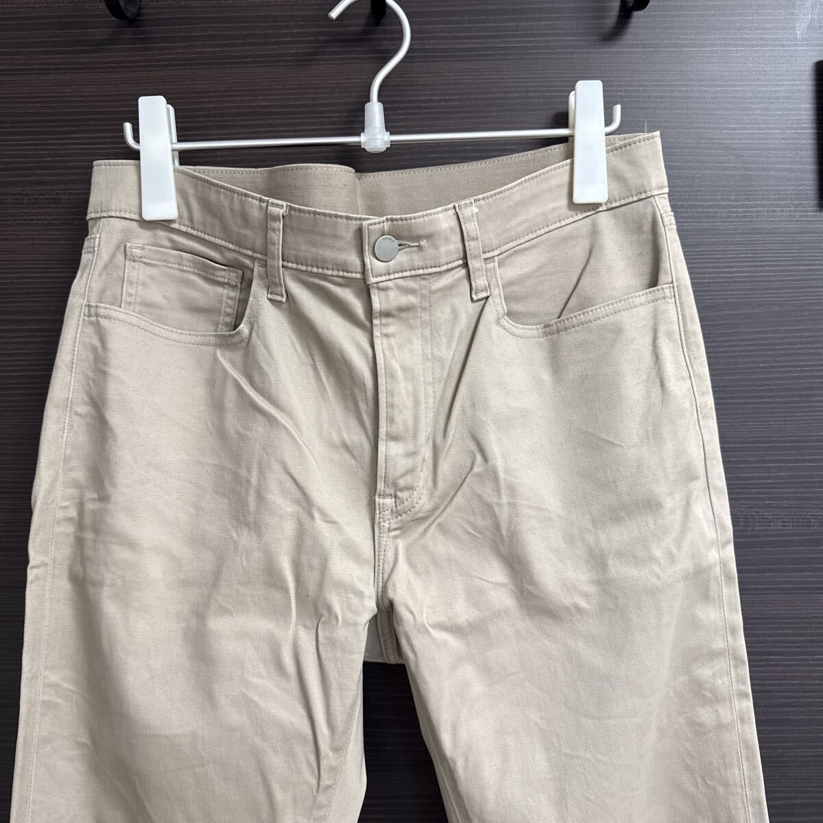 UNIQLO ユニクロ ベージュ ストレッチ パンツ L_画像2