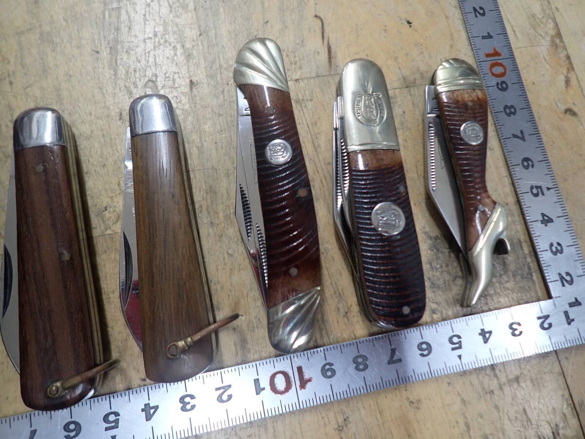 『B22A』フォールディングナイフ 10本(10点)まとめてセット TESTED RR SHARP TOP EDGE MARK GERBER YAX 他_画像2