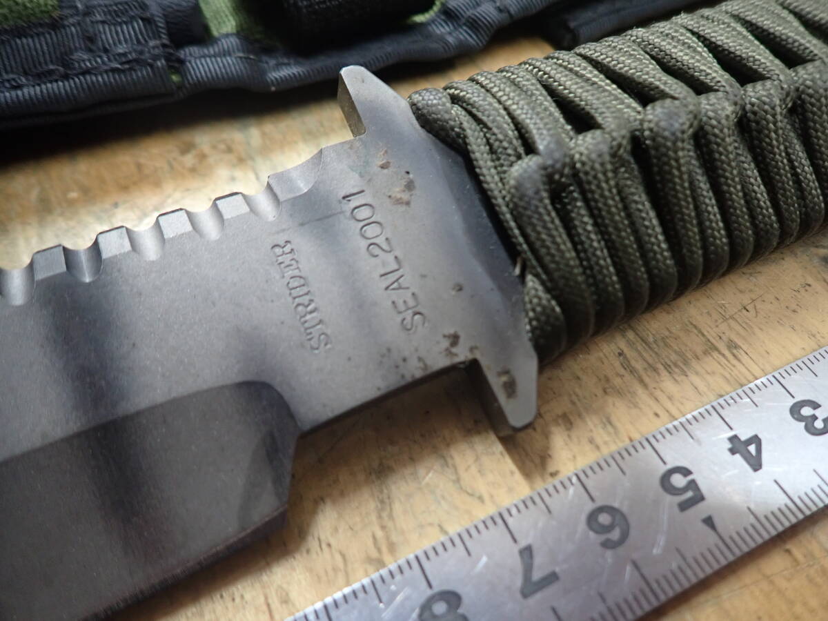 『B24B』STRIDER ストライダーナイフ SEAL 2001 ATS-34 BOS USA シースナイフ _画像5