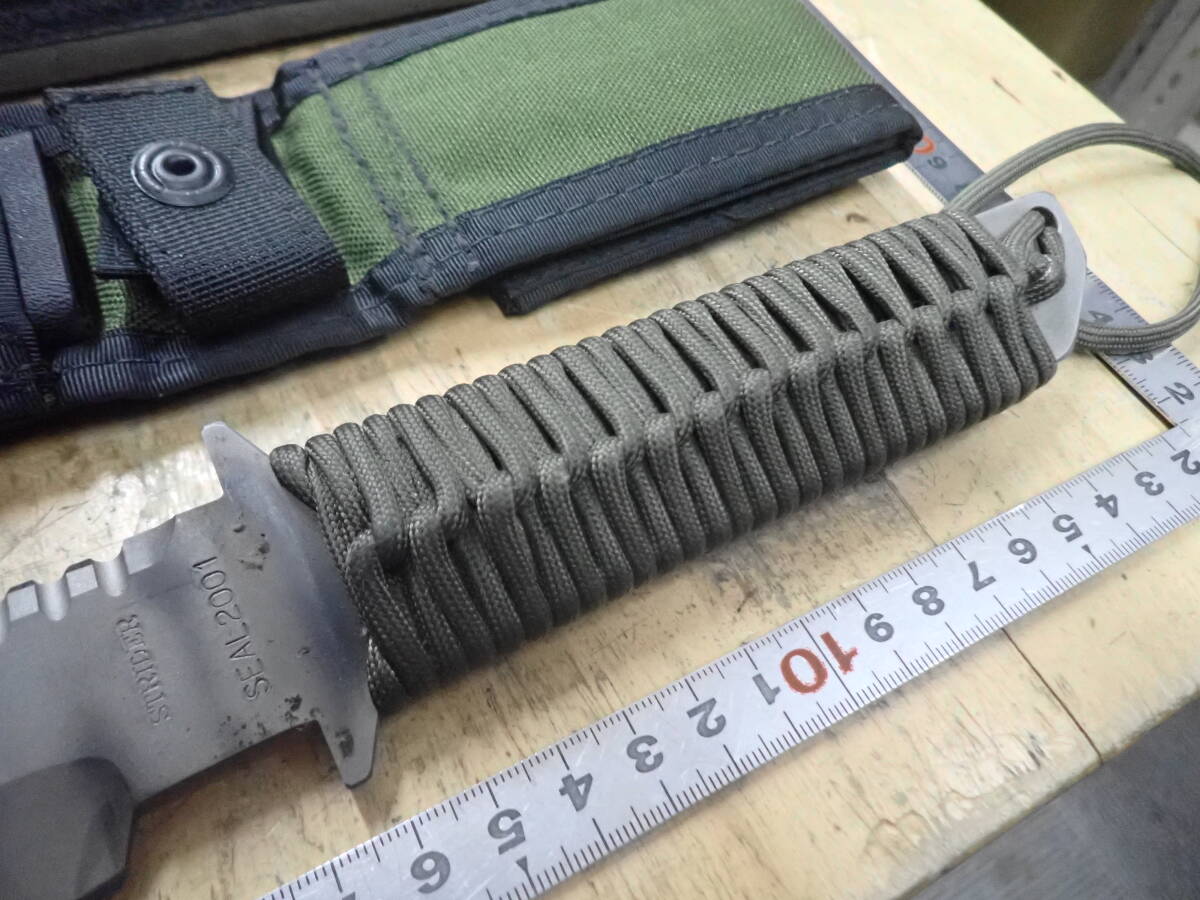 『B24B』STRIDER ストライダーナイフ SEAL 2001 ATS-34 BOS USA シースナイフ _画像4