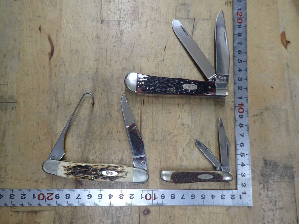 『B25H』CASE XX ケース ナイフ 3本(3点)まとめてセット フォールディングナイフ 6254SS 6220 6247H SS_画像1