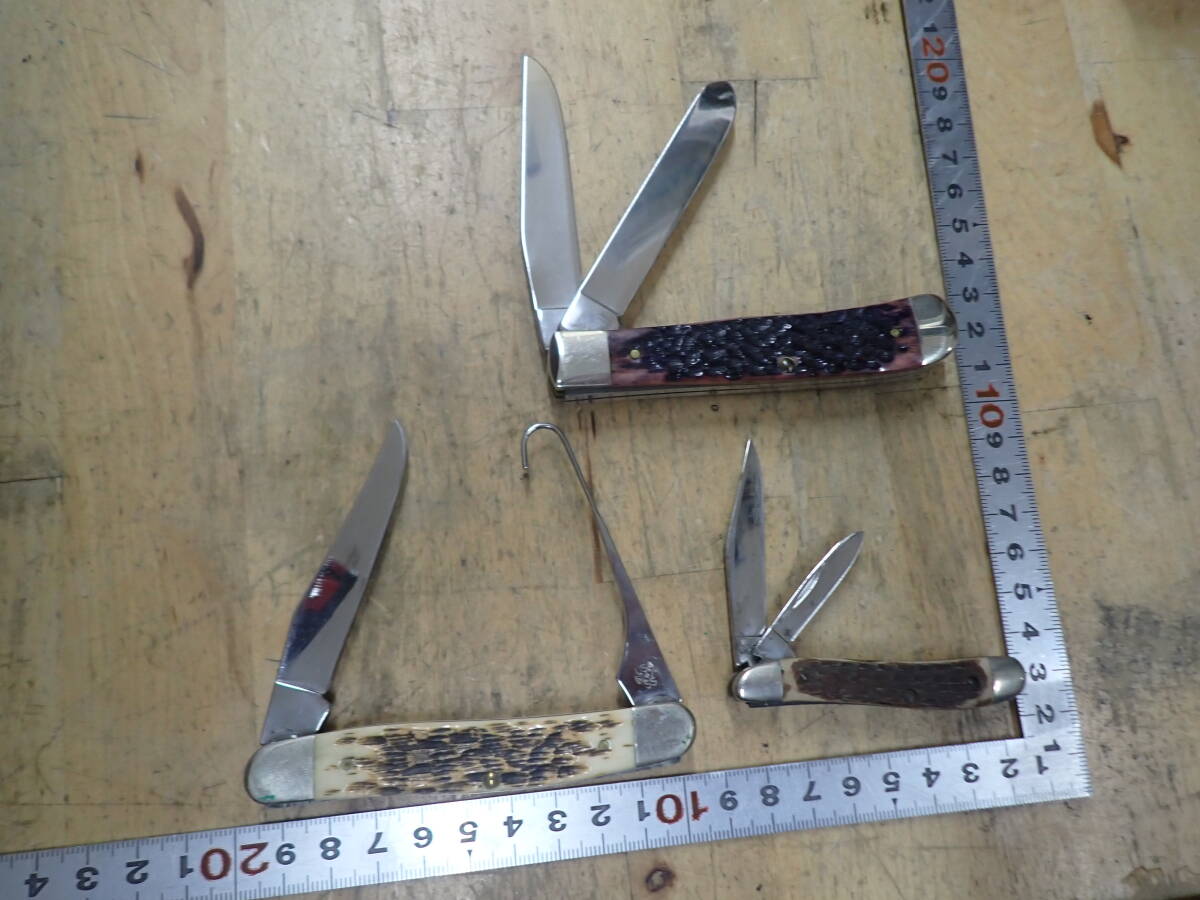 『B25H』CASE XX ケース ナイフ 3本(3点)まとめてセット フォールディングナイフ 6254SS 6220 6247H SS_画像8