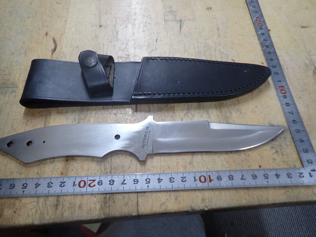 『B25A』AITOR アイトール シースナイフ ハンドル無　INOX スペイン_画像6