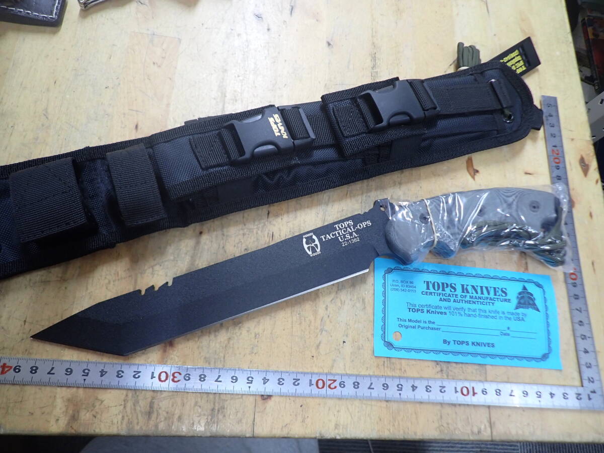 『B25B』未使用★TOPS トップス シースナイフ TOPS TACTICAL -OPS USA 22-1362 _画像2