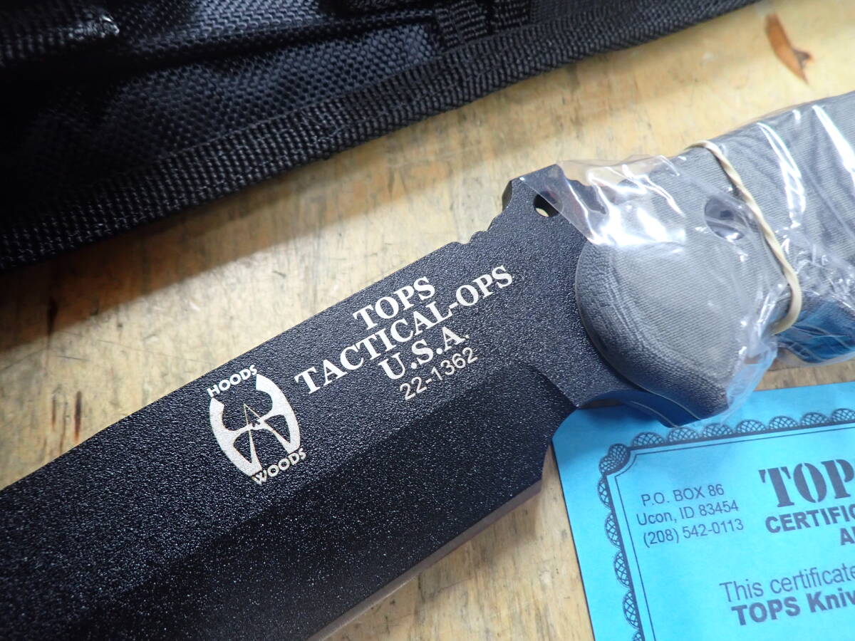 『B25B』未使用★TOPS トップス シースナイフ TOPS TACTICAL -OPS USA 22-1362 _画像4