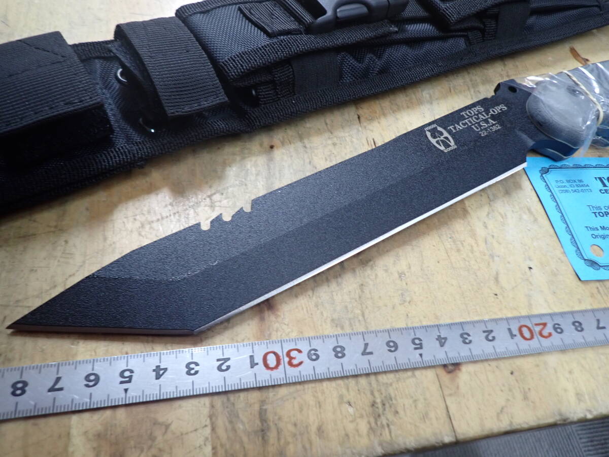 『B25B』未使用★TOPS トップス シースナイフ TOPS TACTICAL -OPS USA 22-1362 _画像3