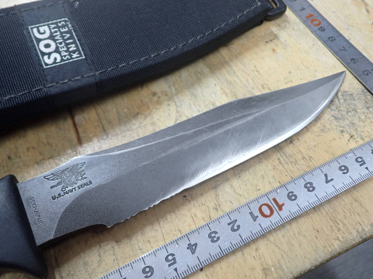 『B25H』SOG ソグ シールズ 日本製 SEKI JAPAN NAVY SEALS シースナイフ_画像9