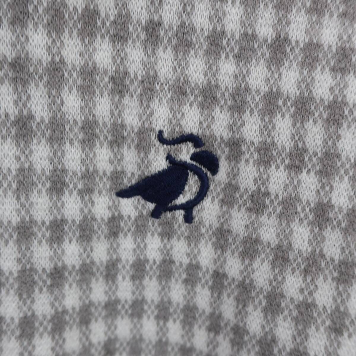 Paradiso(パラディーゾ) ハイネックシャツ グレーチェック メンズ LL ゴルフウェア 2510-0347 中古_画像5