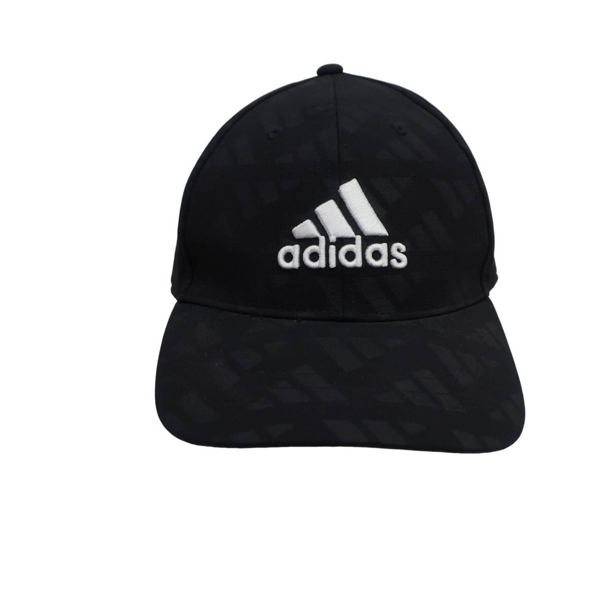 【美品】adidas(アディダス) キャップ 黒 メンズ フリーサイズ ゴルフウェア 2510-0664 中古_画像2
