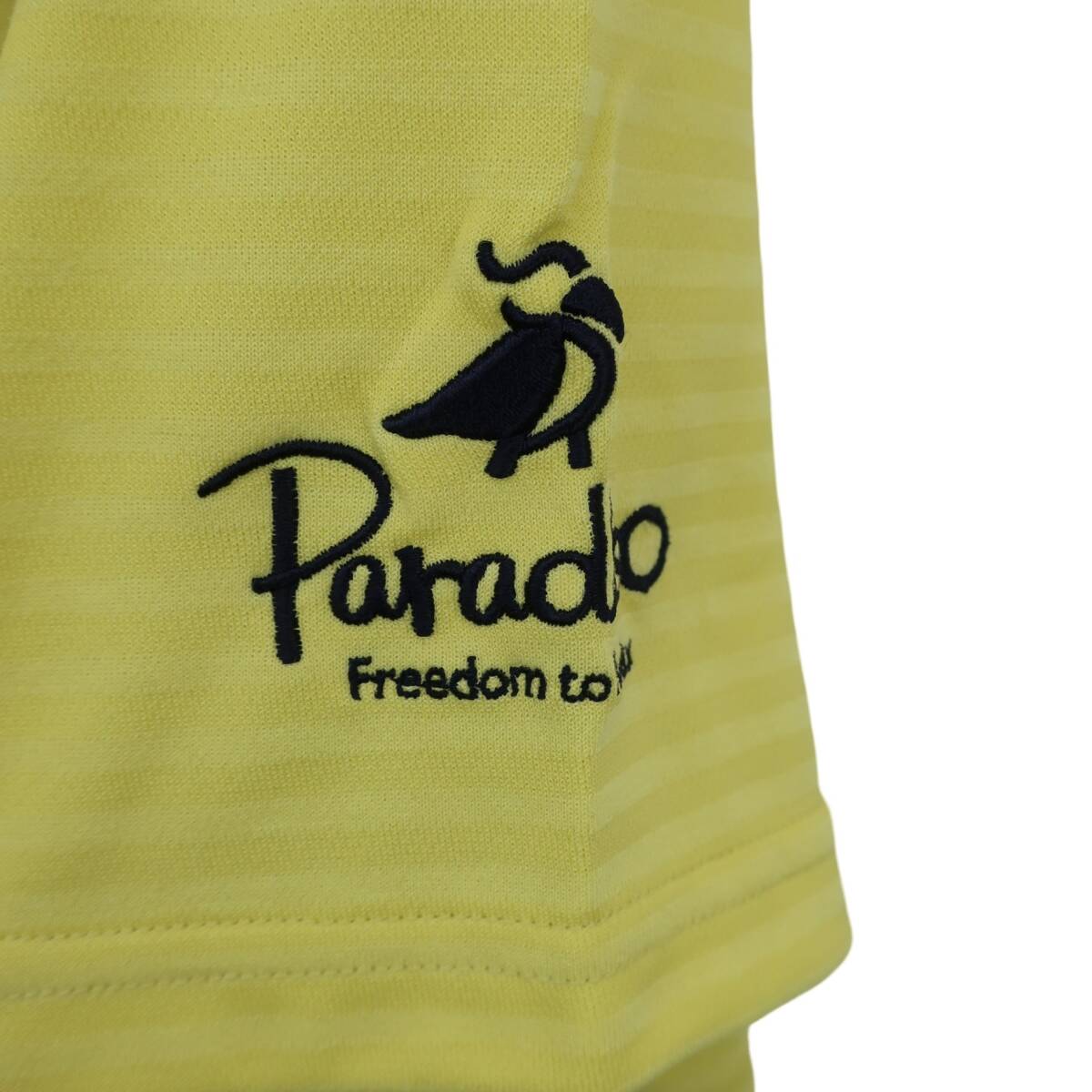 【美品】Paradiso(パラディーゾ) ポロシャツ 黄色 メンズ L ゴルフウェア 2510-0577 中古_画像5