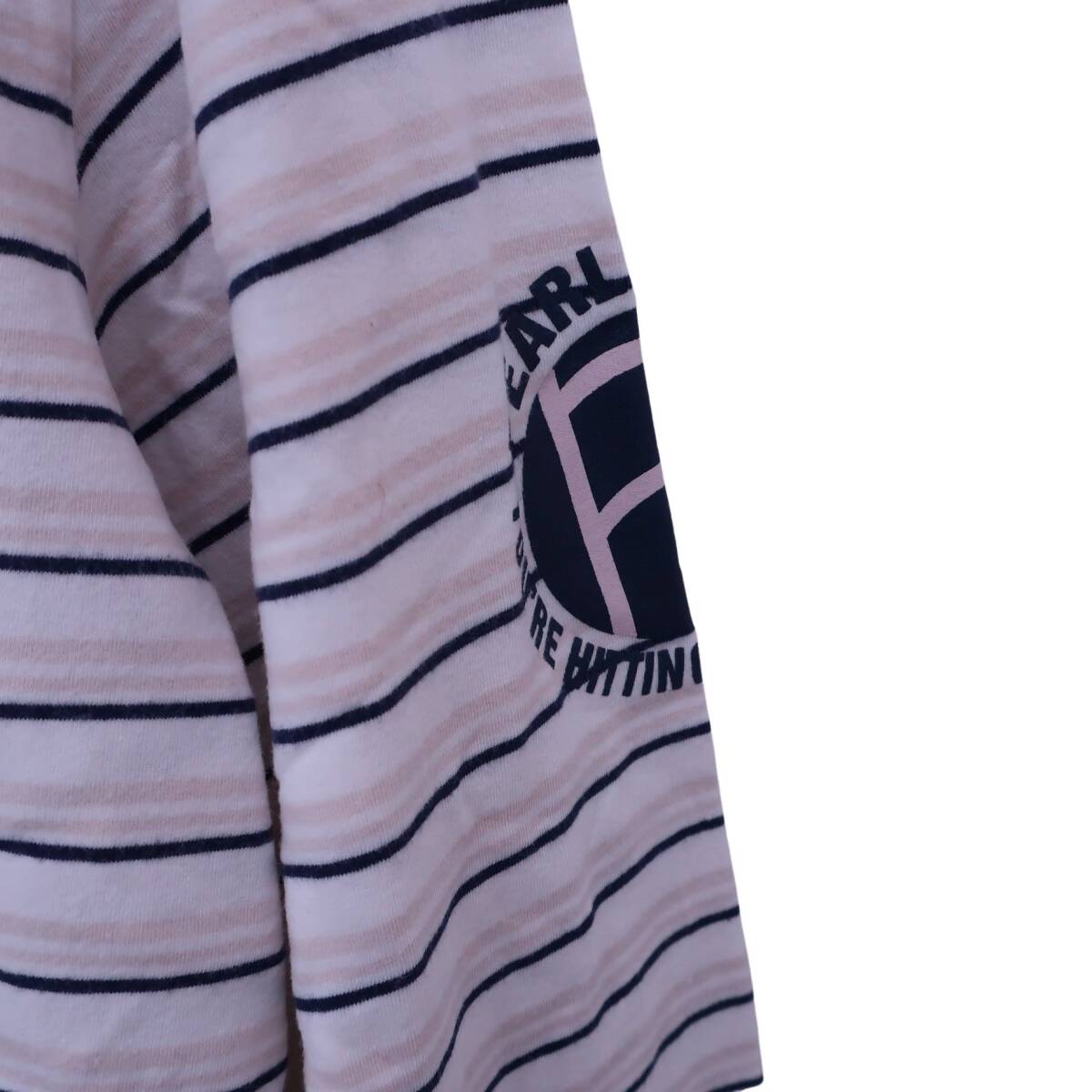 PEARLY GATES(パーリーゲイツ) ハイネックシャツ 白ベージュボーダー メンズ 5 053-166124 ゴルフウェア 2510-0828 中古_画像4