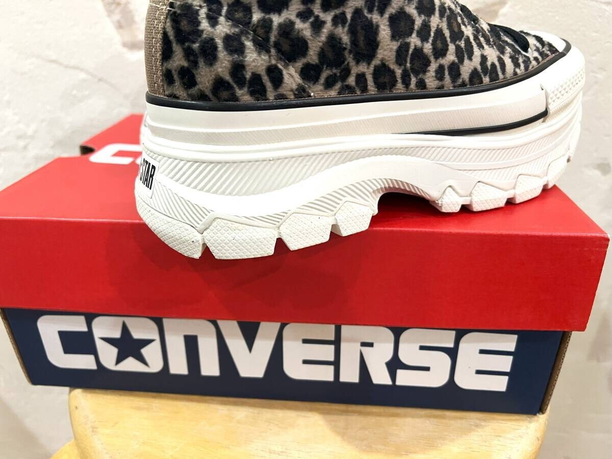 ★CONVERSE/コンバース ALL STAR TREKWAVE ANIMALFUR HI トレックウェーブ アニマルファー ヒョウ柄 スニーカー 厚底 ハイカット 23㎝★_画像8