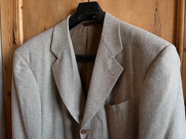 *Salvatore Ferragamo/ Salvatore Ferragamo шелк . шерсть жакет size54 мужской оттенок коричневого б/у одежда used*