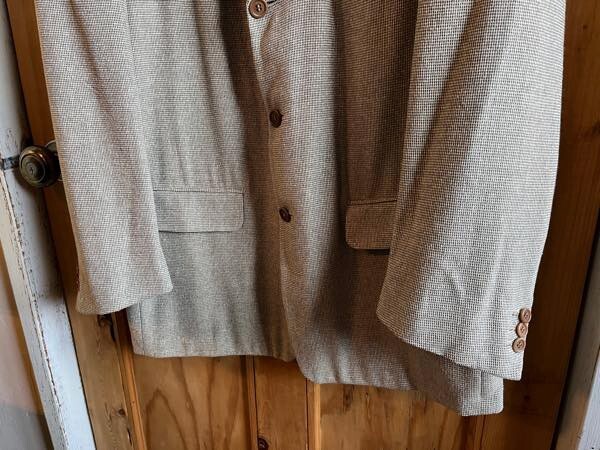 *Salvatore Ferragamo/ Salvatore Ferragamo шелк . шерсть жакет size54 мужской оттенок коричневого б/у одежда used*