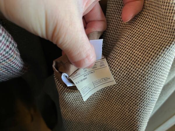 *Salvatore Ferragamo/ Salvatore Ferragamo шелк . шерсть жакет size54 мужской оттенок коричневого б/у одежда used*