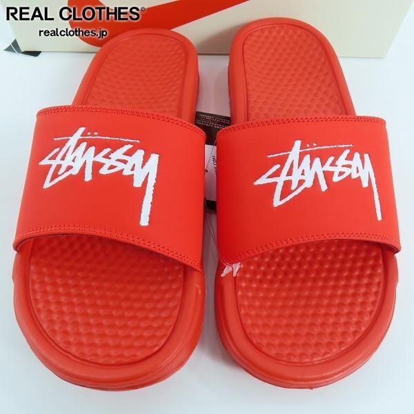 (1)【未使用】NIKE×STUSSY/ナイキ×ステューシー BENASSI ベナッシ サンダル CW2787-600/26 /060の画像1