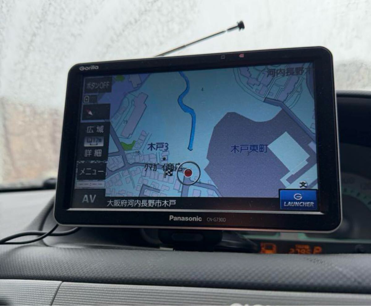パナソニック Gorilla CN-G730D ポータブルナビ_画像6