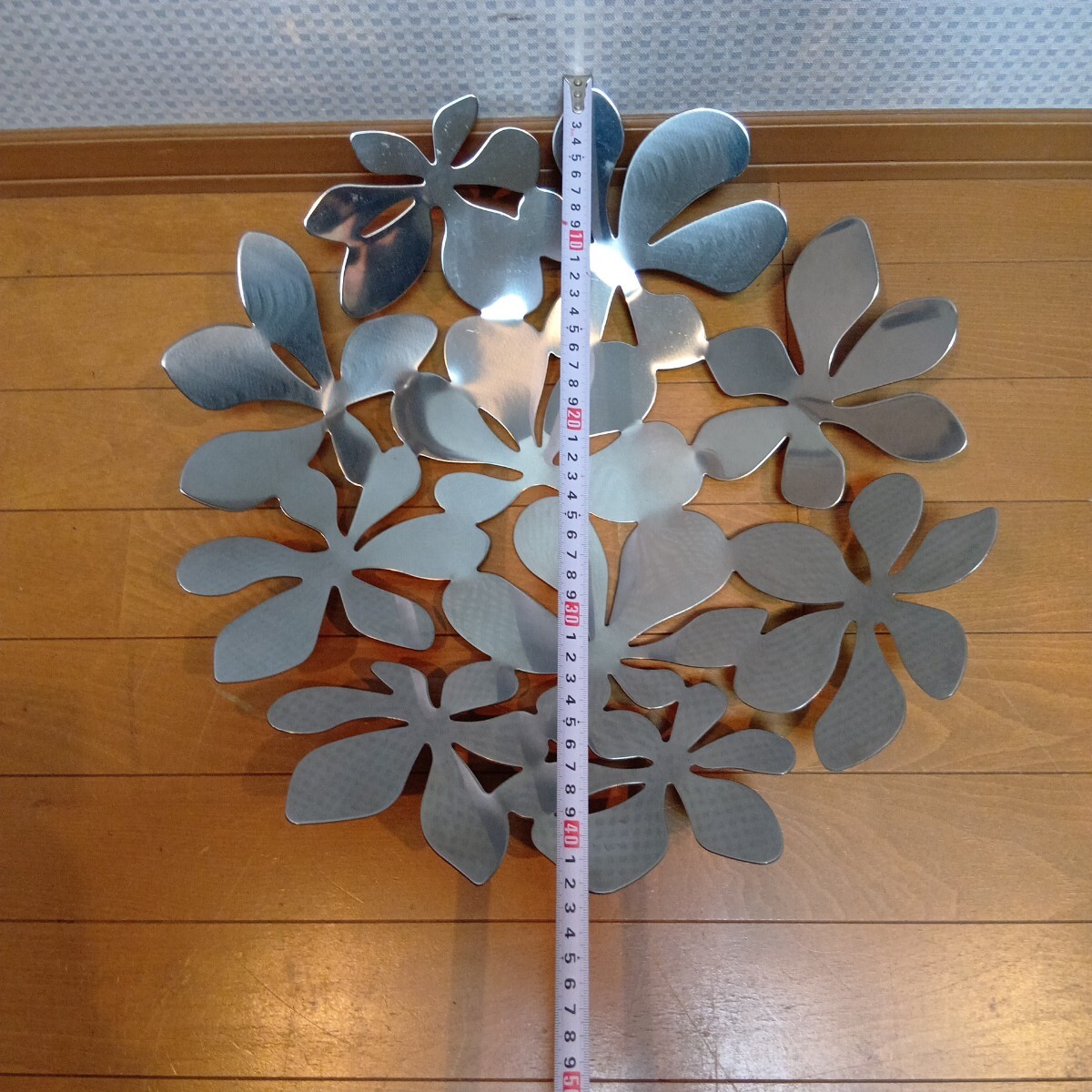 大皿　ステンレス製　盛り皿　果物皿　保管品　　　未使用_画像6