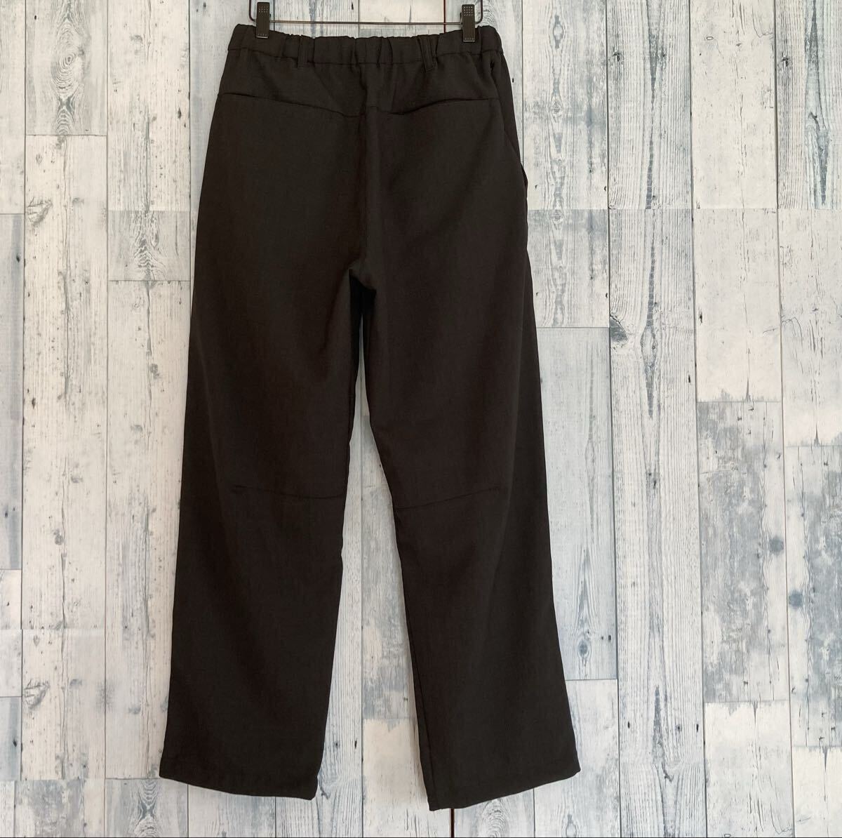 ◆ほぼ新品◆ FREAK'S STORE リネンライク シックアンドシン ストレッチ クロップド イージーパンツ ブラック メンズS_画像5