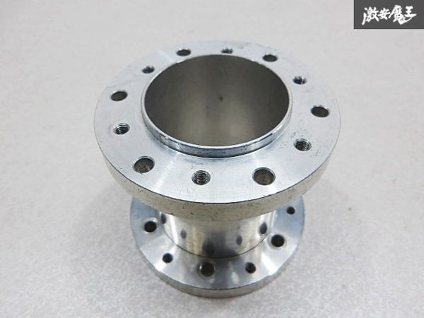 社外 汎用 ステアリング ボス スペーサー アルミ製 約75mm 延長 ナルディ MOMO モモ 即納 棚9-1-C_画像1