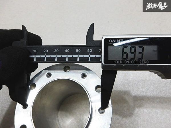 社外 汎用 ステアリング ボス スペーサー アルミ製 約75mm 延長 ナルディ MOMO モモ 即納 棚9-1-C_画像7