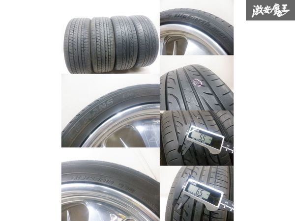 ●【希少 バドニック 】歪みなし☆ BUDNIK Pentacle 6 18インチ 7J 約+31 PCD139.7 6H ホイール 4本 215/ 45R18 タイヤ ハイエース 棚W-6_画像7