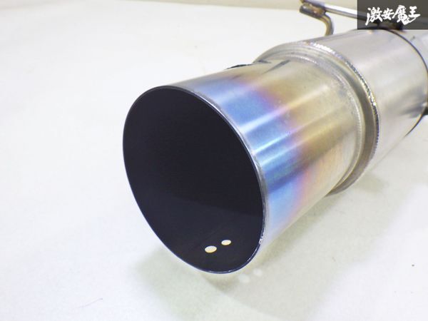 【クラック無し】ラインハルト セミチタン マフラー AE86 レビン トレノ 4AG デフ下 リアピース 中間 パイプ set 即納 棚_画像2