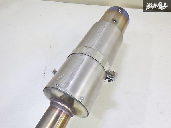 【クラック無し】ラインハルト セミチタン マフラー AE86 レビン トレノ 4AG デフ下 リアピース 中間 パイプ set 即納 棚_画像3