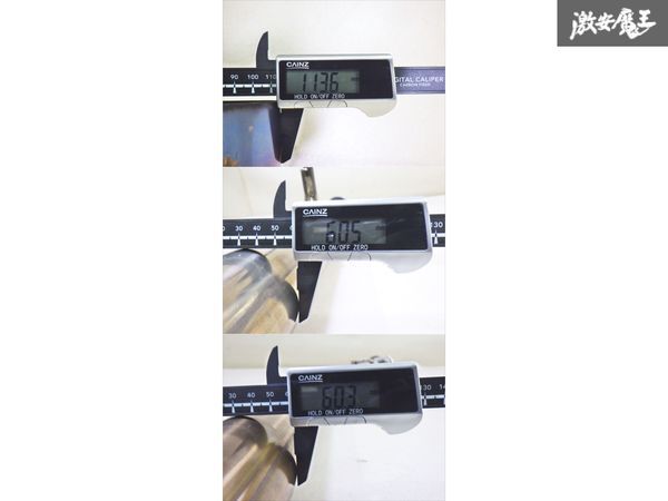 【クラック無し】ラインハルト セミチタン マフラー AE86 レビン トレノ 4AG デフ下 リアピース 中間 パイプ set 即納 棚_画像6