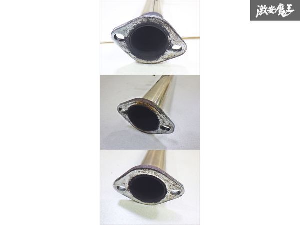 【クラック無し】ラインハルト セミチタン マフラー AE86 レビン トレノ 4AG デフ下 リアピース 中間 パイプ set 即納 棚_画像7