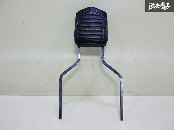 【曲がり無】 社外 バイク用 ２輪車用 CCバー 背もたれ タンデム用 １個 シャフト間：約28cm 全高：約55cm / 全幅：約30.5cm 即納_画像2