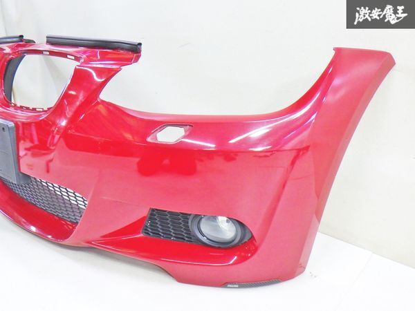 【ストア出品】BMW純正 3シリーズ E92 320i クーペ Mスポ 後期 右H フロントバンパー フォグ付 ソリッド赤系 51118041178 棚2F-G-1_画像5