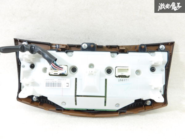 【実働外し!!】日産 純正 Y51 フーガ エアコンスイッチ A/Cスイッチ パネル ウッド 木目調 283951ME3D KY51 KNY51 HY51 即納 棚2-2-3-C_画像5