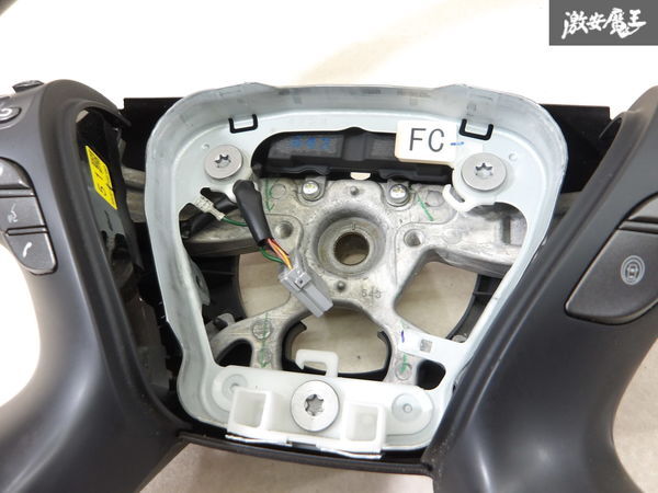 NISSAN 日産 純正 Y51 フーガ ステアリング ホイール ハンドル ステリモ スイッチ付 直径 約38cm KY51 KNY51 即納 棚3-4_画像4