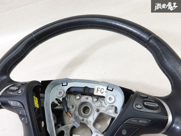 NISSAN 日産 純正 Y51 フーガ ステアリング ホイール ハンドル ステリモ スイッチ付 直径 約38cm KY51 KNY51 即納 棚3-4_画像5