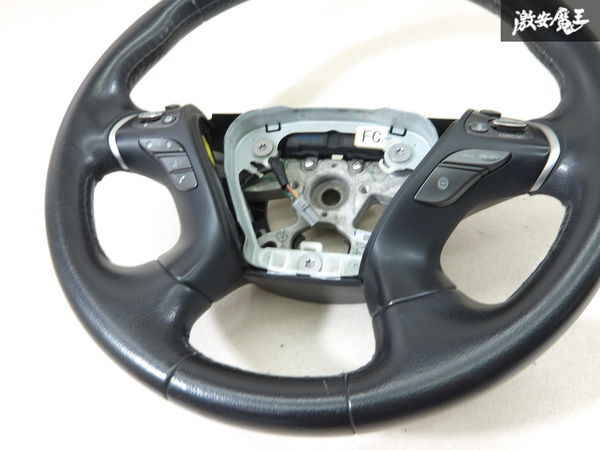 NISSAN 日産 純正 Y51 フーガ ステアリング ホイール ハンドル ステリモ スイッチ付 直径 約38cm KY51 KNY51 即納 棚3-4_画像6