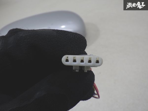 【保証付】 日産 純正 S14 シルビア ミラー サイドミラー ドアミラー 5ピン 片側のみ シルバー系 ICHIKOH 8246 即納 棚7-1_画像9