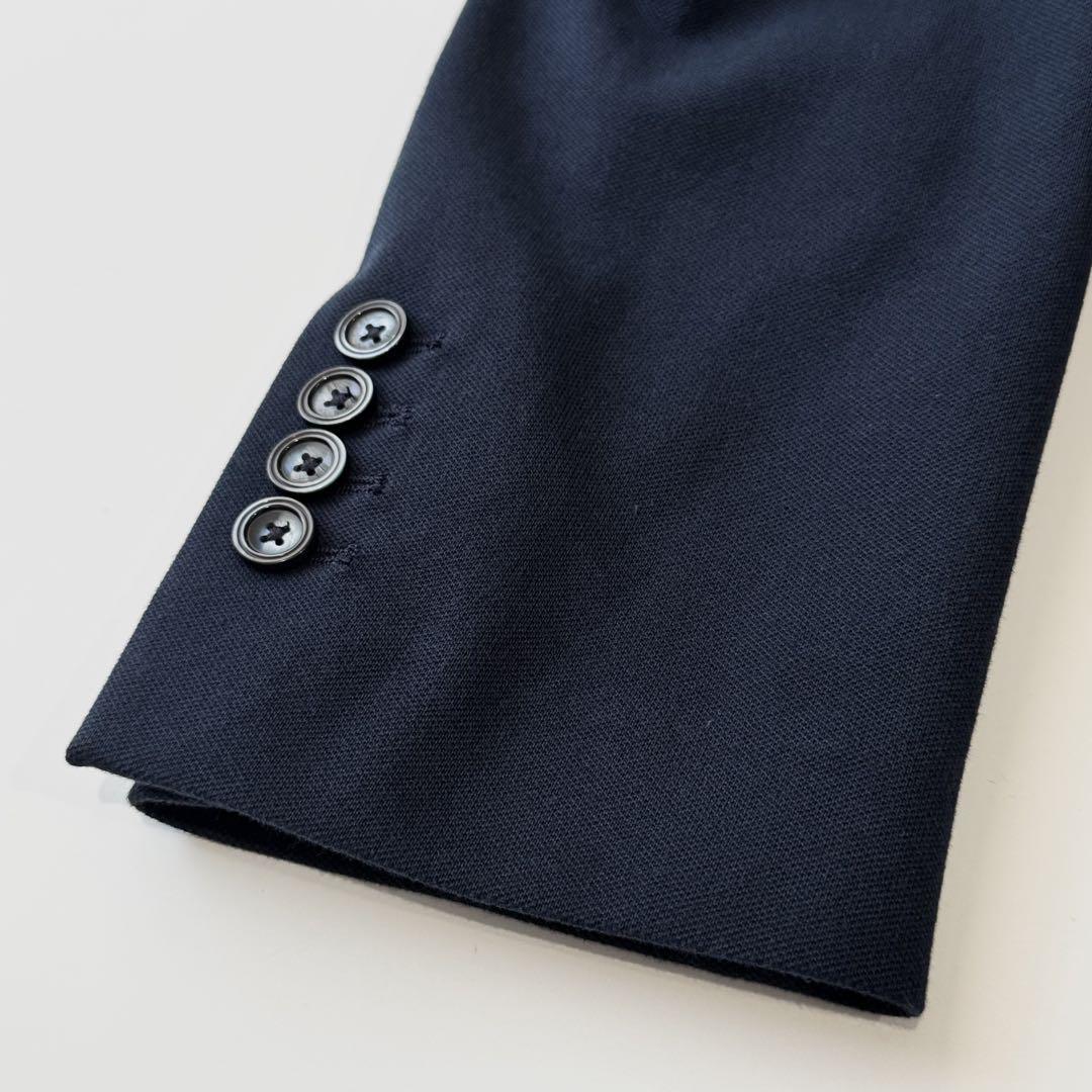 CIRCOLO 1901 チルコロ1901 コットン 鹿の子 ジャージー セットアップ ネイビー 紺 スーツ 上下セット カノコ ジャケット ストレッチ 正規_画像5