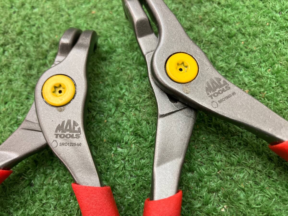 4本セット【中古品】MACTOOLS♪軸用/穴用スナップリングプライヤーSRO・SRI　1225・1960・-90・50♪アクトツール富山店♪BRコン_画像4