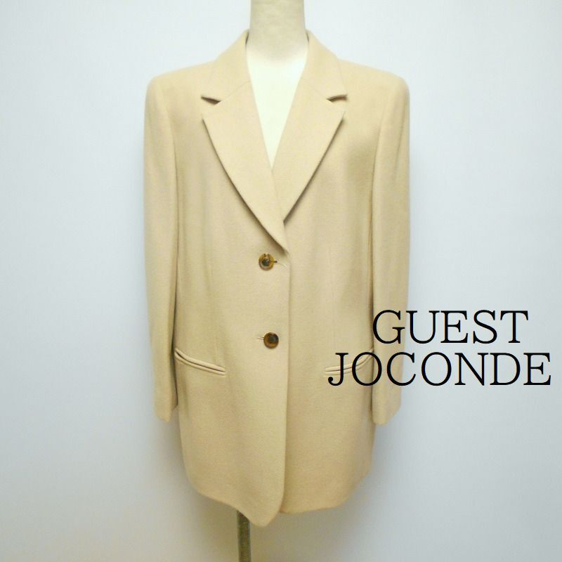 976868 GUEST JOCONDE ゲストジョコンダ ベージュ系 カシミア混 ジャケット 15_画像1